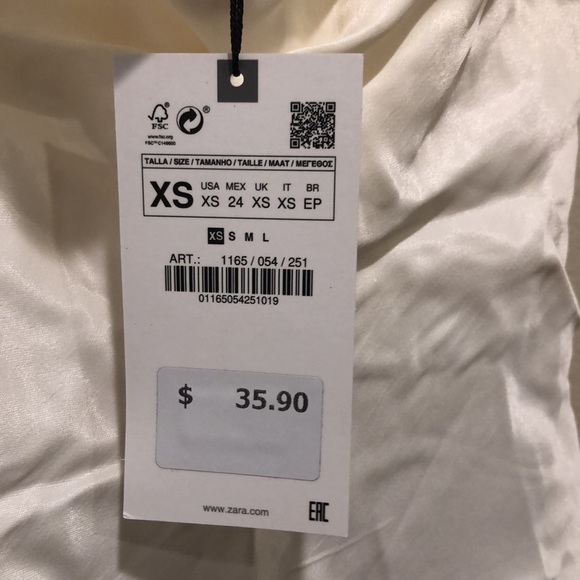 🔥NWT Zara cowl-neck tank XS - Picture 2 of 3